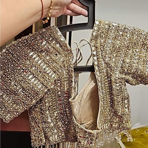 Seema Gujral Lehnga- 3D Floral - Picture 5 of 5